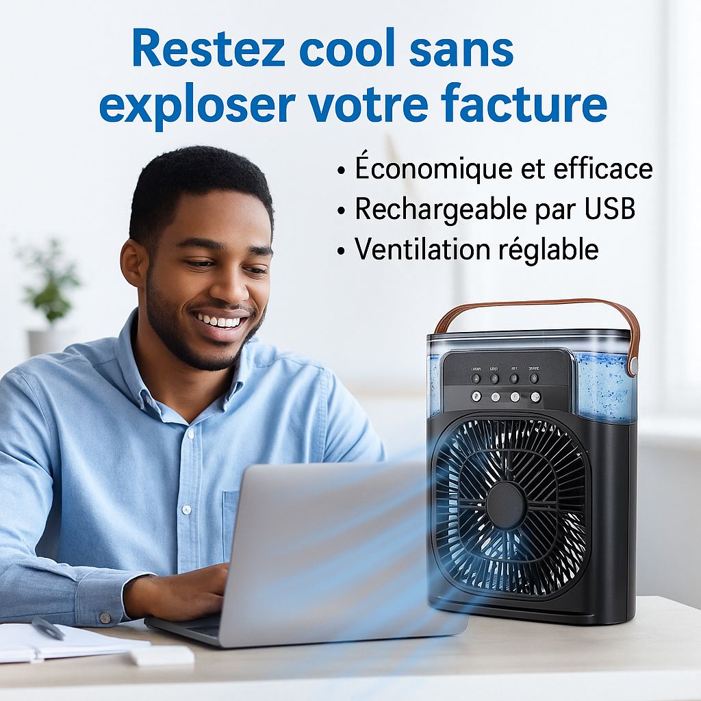 FreshCool™ – Le Mini Ventilateur qui Change vos Nuits